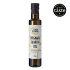 Bottle of Silver and Green Organic infused Lemon Oil